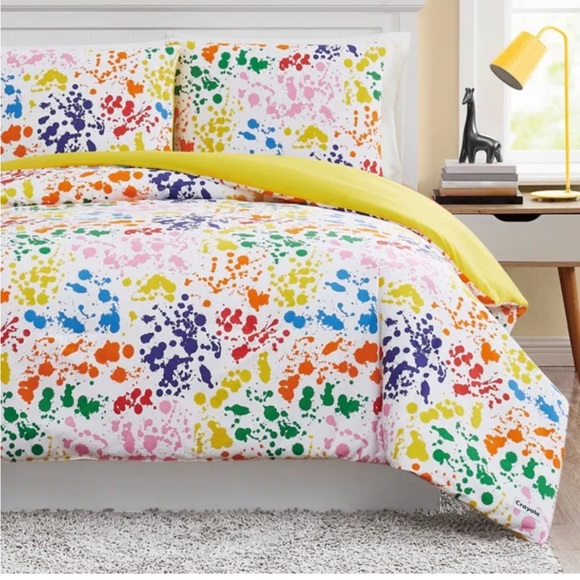 Crayola | Bedding | Nwt Crayola Splatter Twin Comforter Set | Poshmark